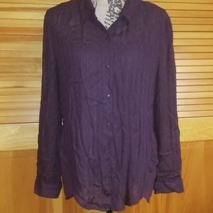 Market and Spruce Semi Sheer Top